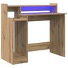 vidaXL Stalas Amatininkų ąžuolas 97 x 45 x 90 cm Apdirbta mediena