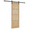vidaXL Slankios durys 73,5 x 211 cm Pu&scaron;ies medienos masyvas
