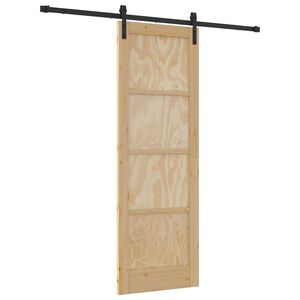 vidaXL Slankios durys 73,5 x 211 cm Pu&scaron;ies medienos masyvas