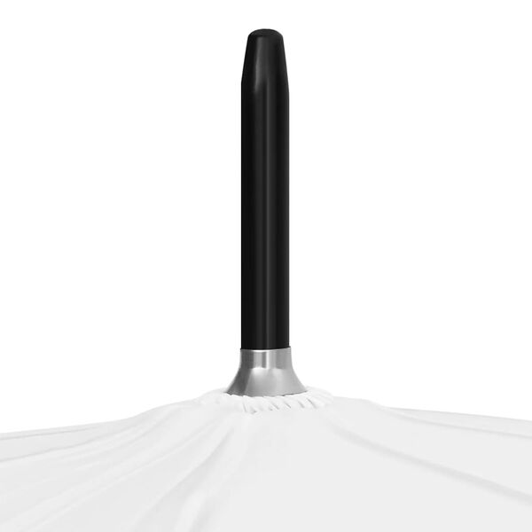 vidaXL Skėtis, baltos spalvos, 130cm