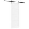 vidaXL Slankios durys Balta 83 x 232 cm Pu&scaron;ies medienos masyvas