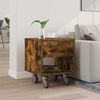 vidaXL Naktinis staliukas Rūkyta ąžuolas 40,5 x 40 x 48 cm