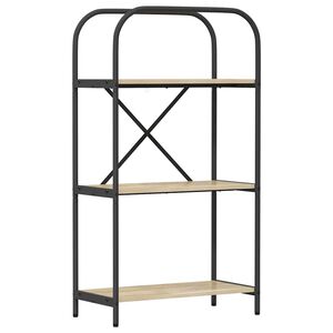 vidaXL Knygų lentyna 3 lygių 60 x 30 x 109 cm Apdirbta mediena