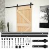 vidaXL Slankios durys 80 x 210 cm Pu&scaron;ies medienos masyvas