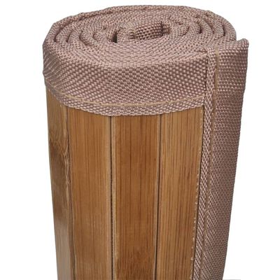 Bambukiniai vonios kilimėliai, 2vnt., rudos spalvos, 40x50cm