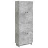 vidaXL Spintelė 2 pcs Betono pilka 66 x 34,5 x 90 cm Apdirbta mediena