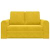 vidaXL Sofa lova 60cm Geltona Aksomas