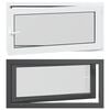 vidaXL Požeminio lango RISOR 120 x 60 cm PVC ir stiklas Antracito