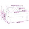 vidaXL Česterfildo suolas Kreminė 120,5 x 65 x 75 cm Dirbtinė oda
