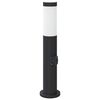 vidaXL Apsauginis &scaron;viestuvas su lizdu, 50 cm, nerūdijantis plienas, IP44
