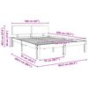 vidaXL Lovos rėmas Va&scaron;ko ruda 160 x 200 cm Kietos pu&scaron;ies mediena