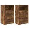 vidaXL Naktiniai staliukai 2 pcs Rūkyta ąžuolas 40 x 30 x 467 cm