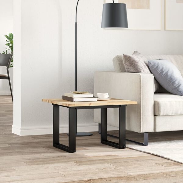 vidaXL Stalvir&scaron;is, 60x60x2cm, akacijos medienos masyvas, kvadratinis