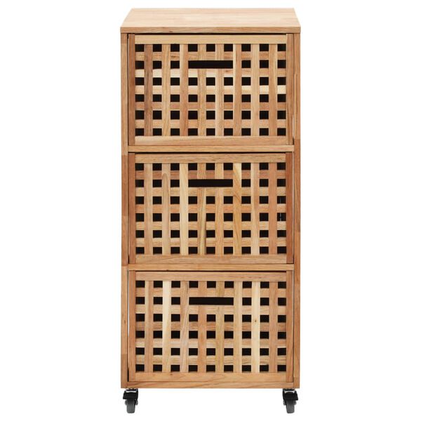 vidaXL Vonios kambario spintelė, 41x41x91cm, riešutmedžio masyvas