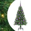 vidaXL Dirbtinė Kalėdų eglutė Žalia 120 cm PVC ir Plienas ir Plastikas