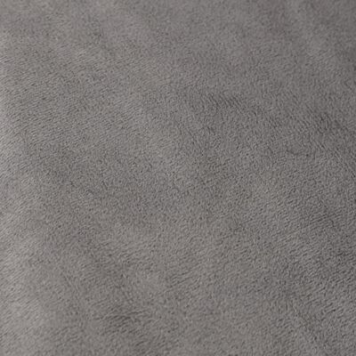 vidaXL Sunki antklodė su užvalkalu, pilka, 138x200cm, audinys, 10kg