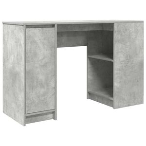 vidaXL Ra&scaron;omasis stalas, betono pilkas, 120x42x76 cm, apdirbta mediena