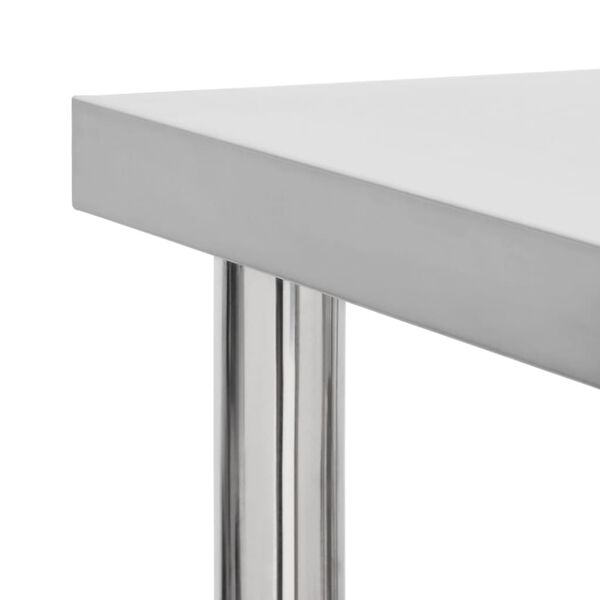 vidaXL Virtuvės darbastalis su ratukais, 80x30x85cm, plienas