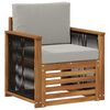 vidaXL Lauko Vidurinis Sofa Natūrali
