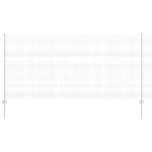 vidaXL Suvirintas vielos tvora su stulpeliais 50 x 1,2 m Sidabrinė