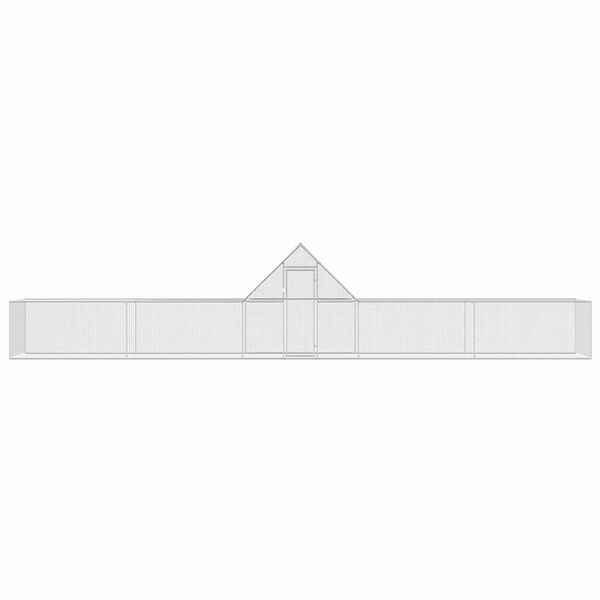 vidaXL Voljeras vi&scaron;čiukams, 10x2x2m, galvanizuotas plienas