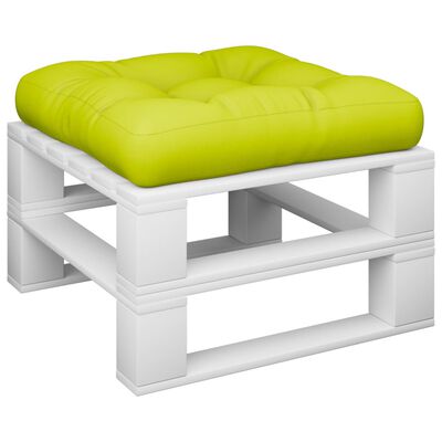 vidaXL Paletės pagalvėlė, ryškiai žalios spalvos, 50x50x12cm, audinys