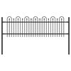 vidaXL Dygliuota arkinė tvora DRONTEN Juoda