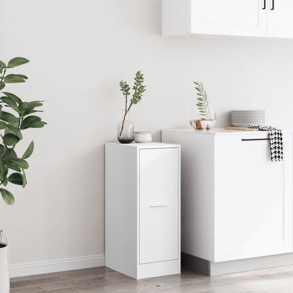 vidaXL Vaistinės spintelė, balta, 30x41x77,5 cm, inžinerinė mediena