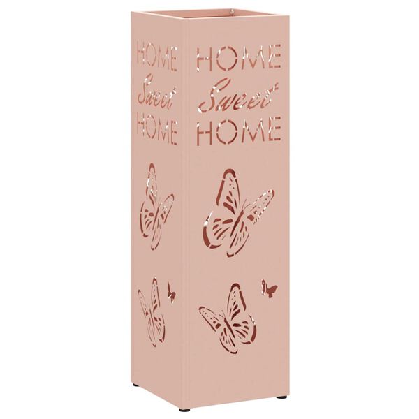 vidaXL Sandėliavimo kabliukas ir laikiklis Rožinė 15.5 x 15.5 x 49 cm