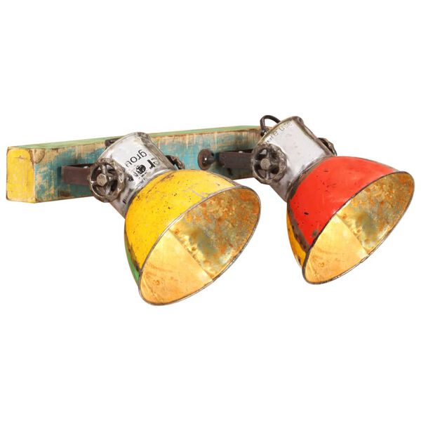 vidaXL Sieninis &scaron;viestuvas, įvairių spalvų, 45x25cm, E27, pramoninis