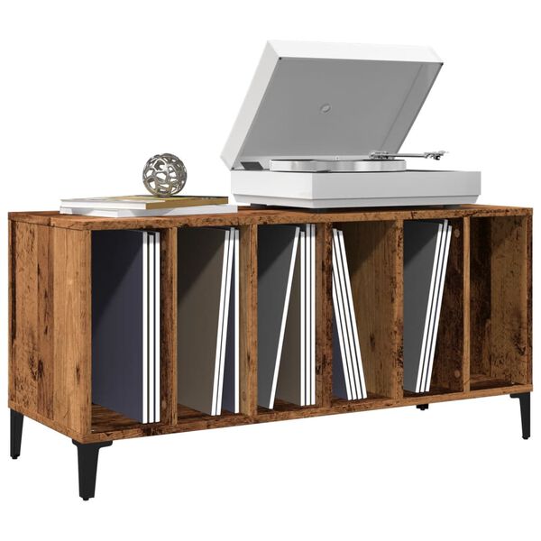 vidaXL Vinilinių plok&scaron;telių spintelė, medienos, 100x38x48cm, mediena