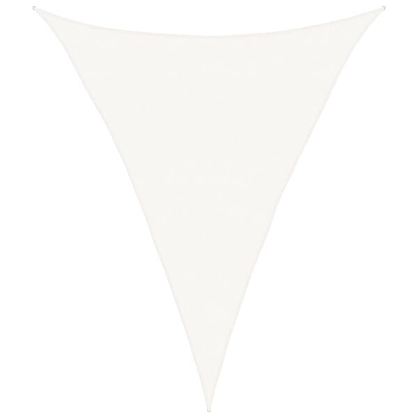 vidaXL Uždanga nuo saulės, baltos spalvos, 5x7x7m, HDPE, 160g/m&sup2;