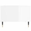 vidaXL Kavos staliukas, baltas, 60x50x36,5cm, mediena, blizgus