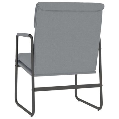 vidaXL Poilsio kėdė, šviesiai pilkos spalvos, 55x64x80cm, audinys
