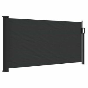 vidaXL I&scaron;traukiama &scaron;oninė markizė, juodos spalvos, 100x300cm