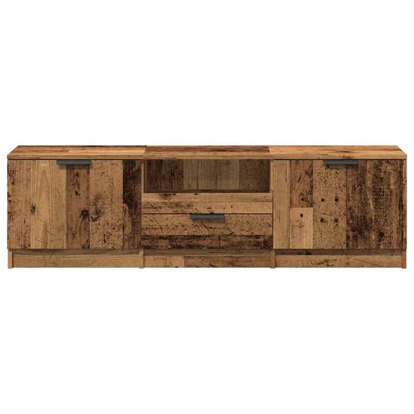 vidaXL televizoriaus spintelė Old Wood 140x35x40 cm Engineered Wood