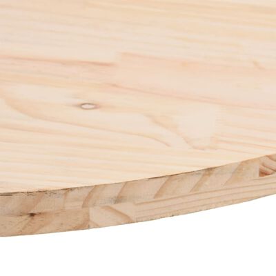 vidaXL Stalviršis, 60x30x2,5cm, pušies medienos masyvas, ovalus
