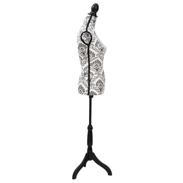 Moters biusto forma, juoda/balta