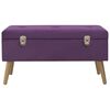 vidaXL Suoliukas su skyriumi daiktams, violetinis, 80cm, aksomas