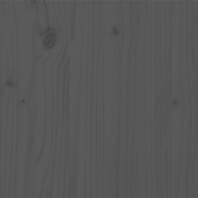 vidaXL Lovos rėmas, pilkos spalvos, 140x190cm, pušies medienos masyvas