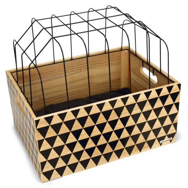 Beeztees Dviračio krep&scaron;ys &scaron;unims, mediena, su ra&scaron;tais