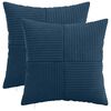 vidaXL Pagalvėlės užvalkalas 2 pcs ALMELO Jūrinė mėlyna 45 x 45 cm