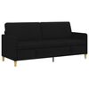 vidaXL Sofa su saugojimo vieta Juoda 192 x 78 x 87 cm Poliesteris