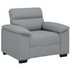 vidaXL Sofa-kėdė, &scaron;viesiai pilka, 100x81x84 cm, audinys
