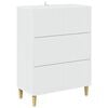 vidaXL Stalčių spintelė Balta 66 x 34,5 x 90 cm Apdirbta mediena