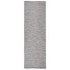 vidaXL Lauko kilimėlis, rudas ir mėlyna, 80x250cm, plok&scaron;čio pynimo