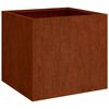 vidaXL Loveliai, 2vnt., 42x40x39cm, Corten plienas