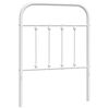 vidaXL Metalinis pakaitinis galvūgalis, baltos spalvos, 75cm
