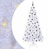 vidaXL Dirbtinė Kalėdų eglutė su 300 LED Balta 240 cm PVC ir Plienas