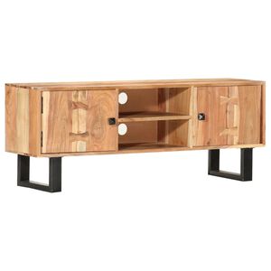 vidaXL Televizoriaus spintelė, 118x30x45cm, akacijos medienos masyvas